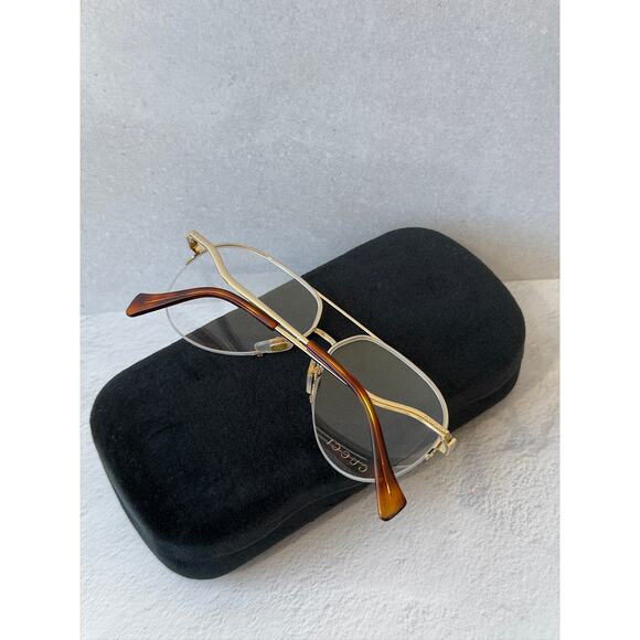 NEW Gucci GG0971O Gold Pilot Aviator Eyeglasses Frames main image 6